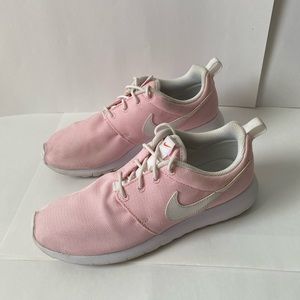 Nike Roshe Light Pink and White Running Shoes